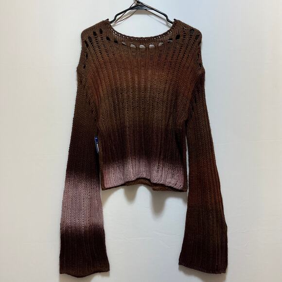 Arizona Jean Co. Women’s Knit Sweater Size M Brown Ombre Bell Sleeve NWT - Picture 3 of 13